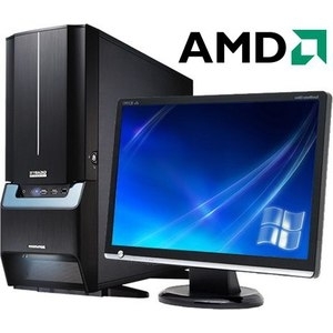 Компьютер игровой с монитором 22" на базе процессора AMD FX-6200